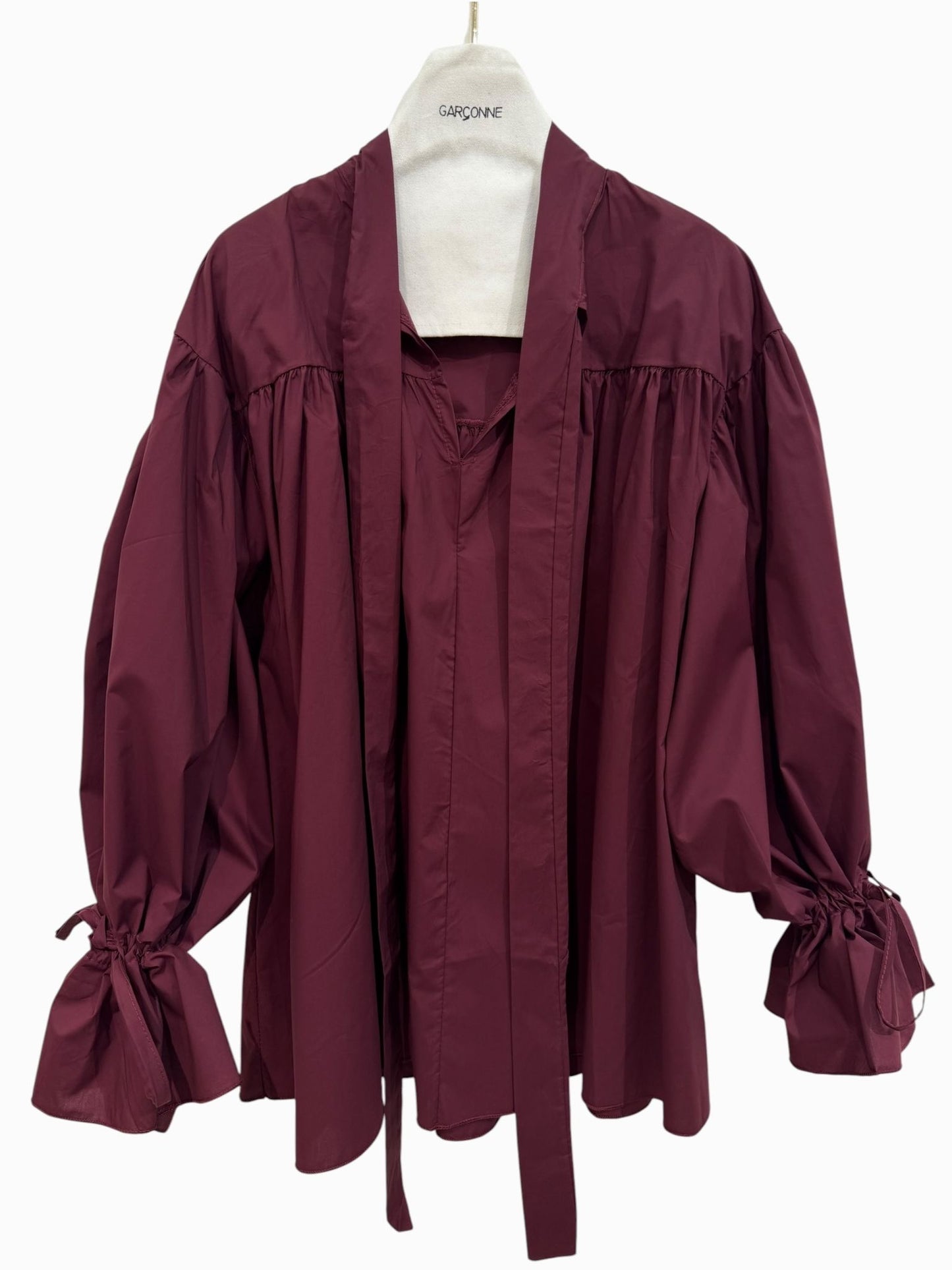 Flowy oversized blouse bordeaux
