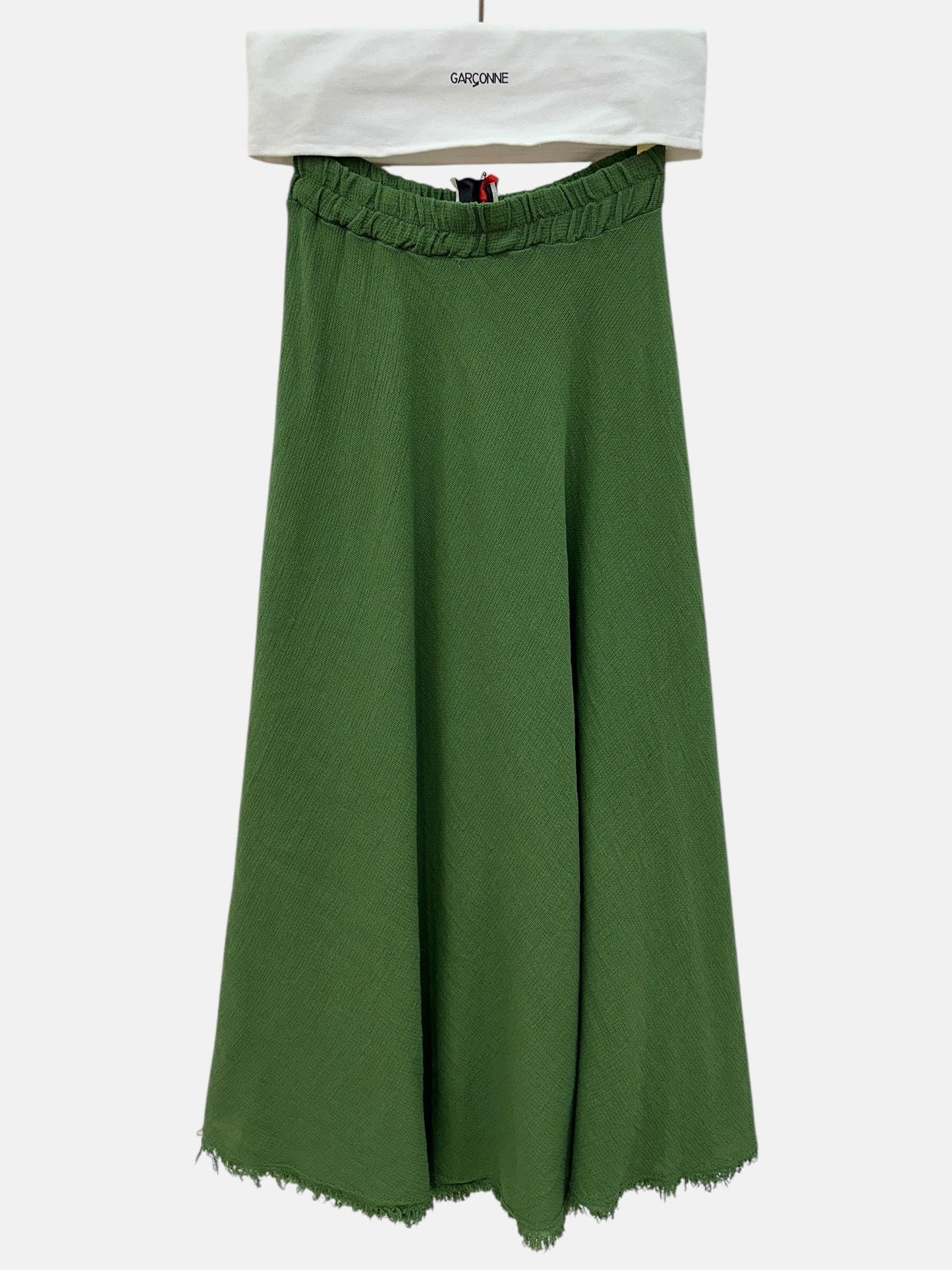 Garçonne Cleo rafel rok groen