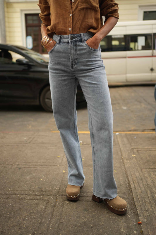 Maddie straight leg jeans blauw