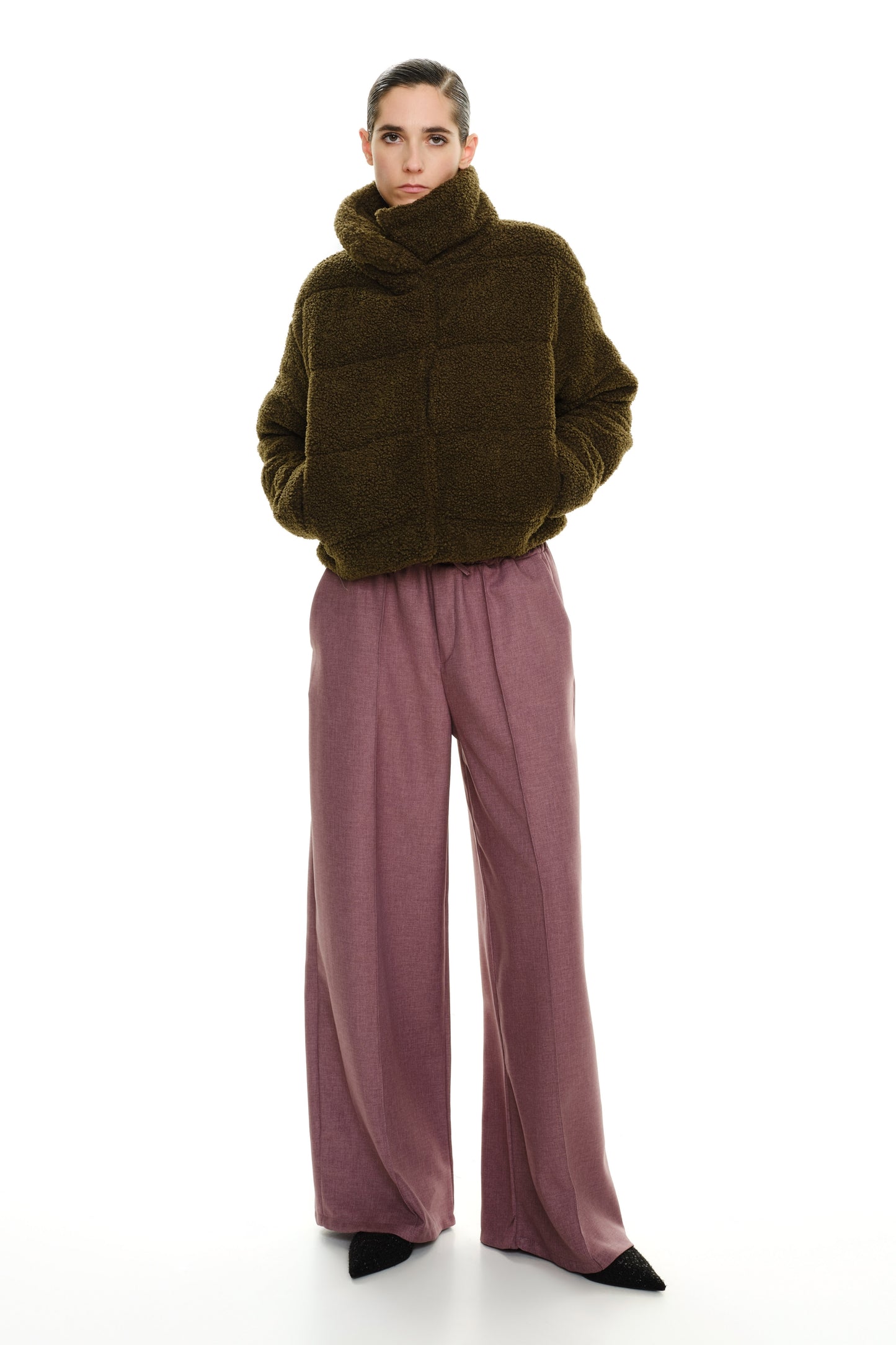 Lumina bouclé jas Scottie