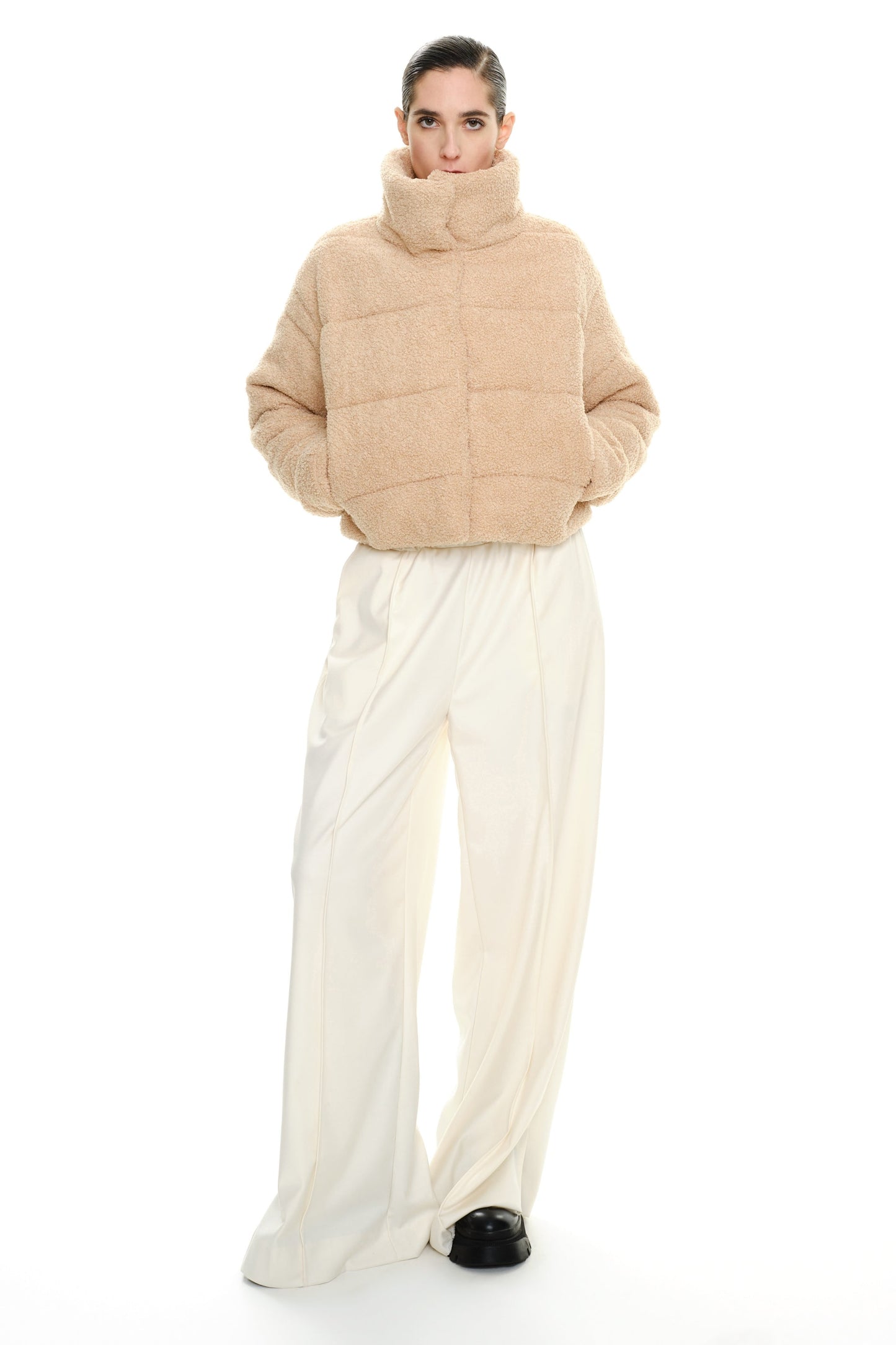 Lumina bouclé jas Scottie