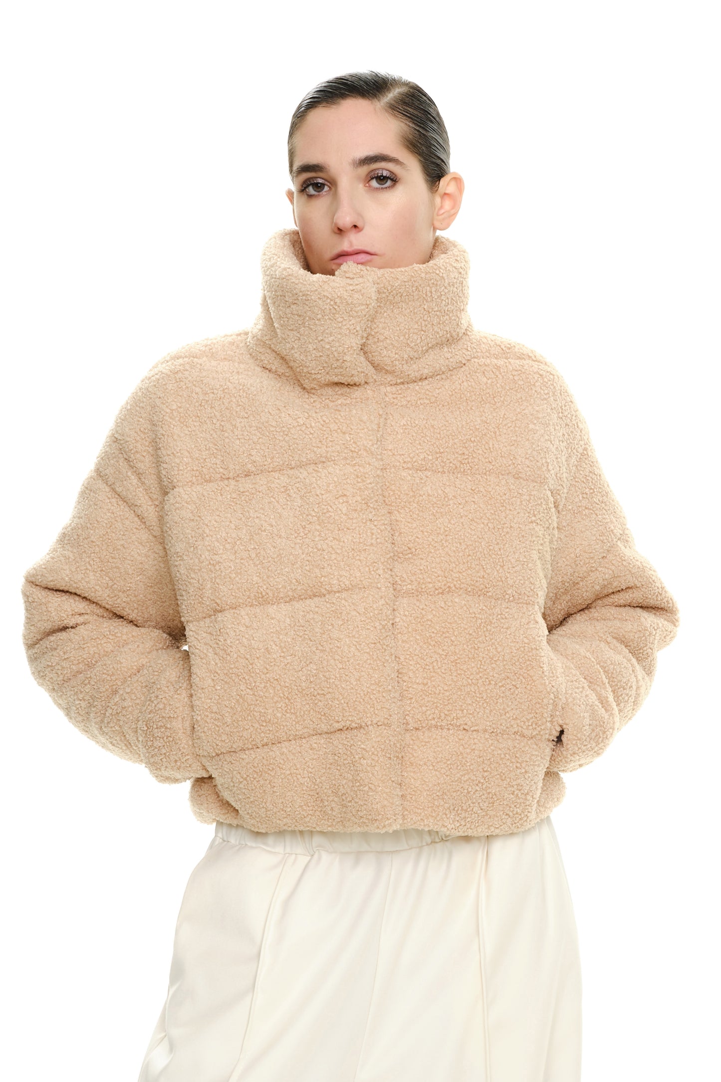 Lumina bouclé jas Scottie