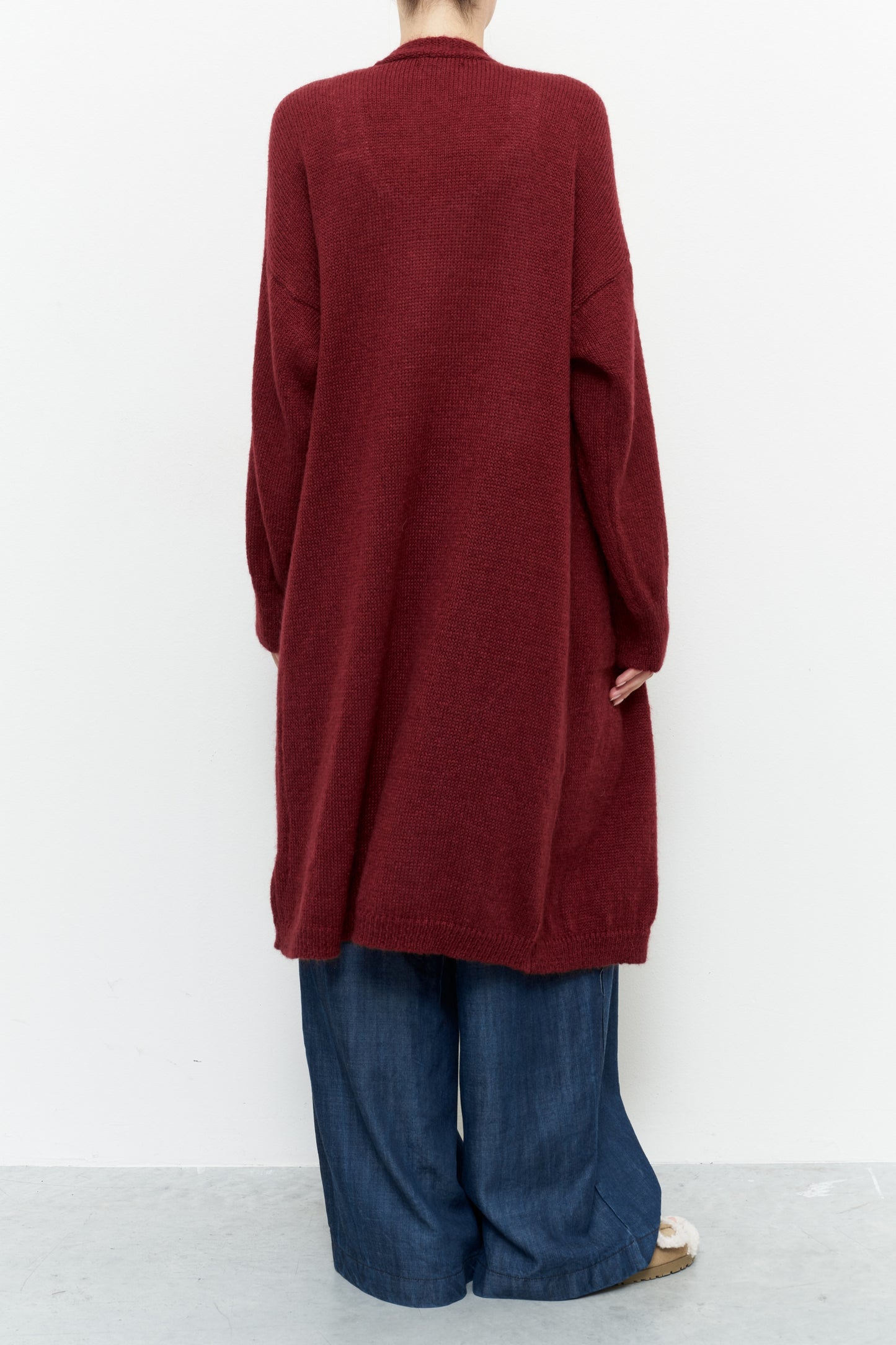 Lumina lang vest met zakken - Bordeaux