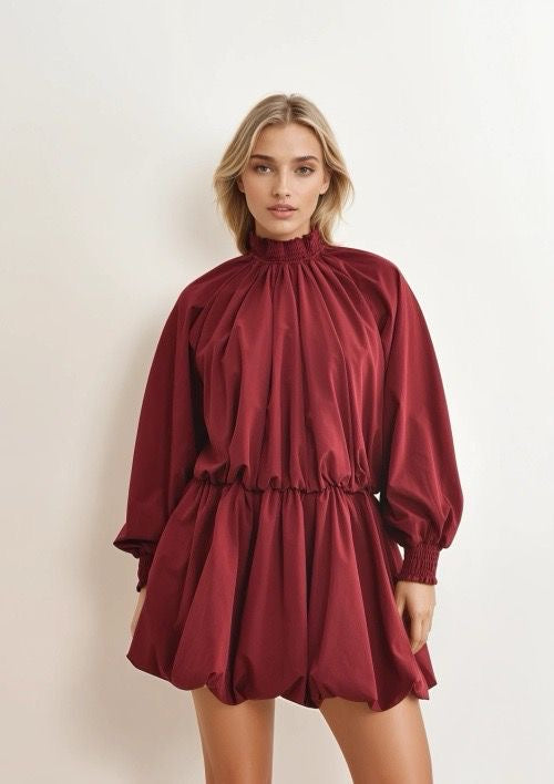 Feelkoo jurk bordeaux