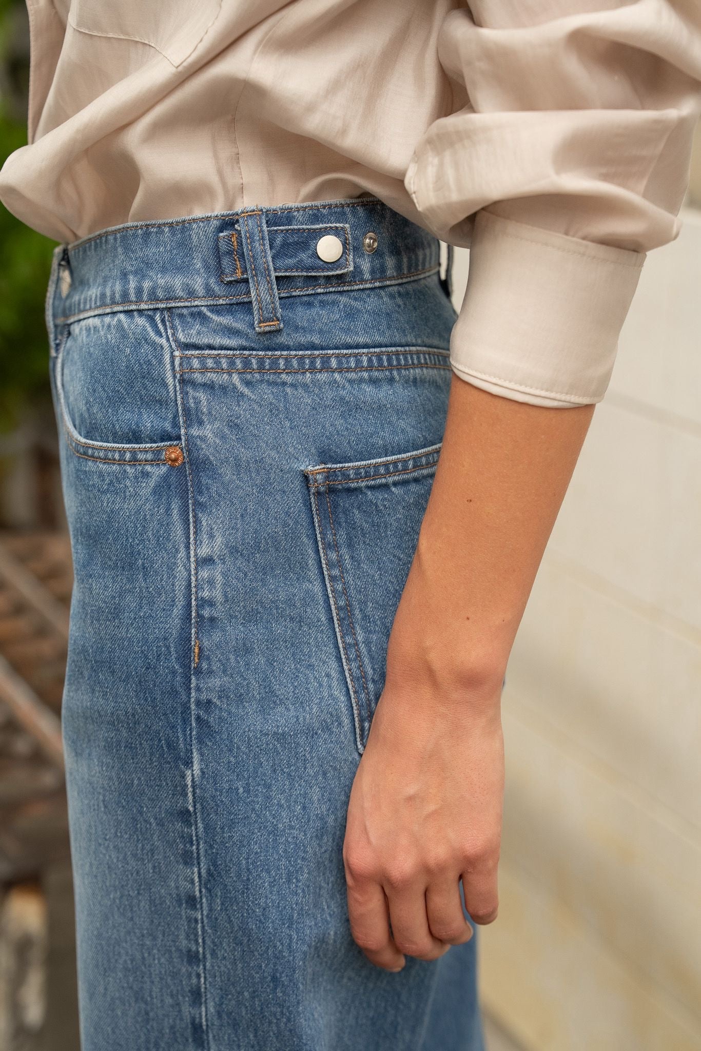 Oraije straight-leg jeans Alix blauw