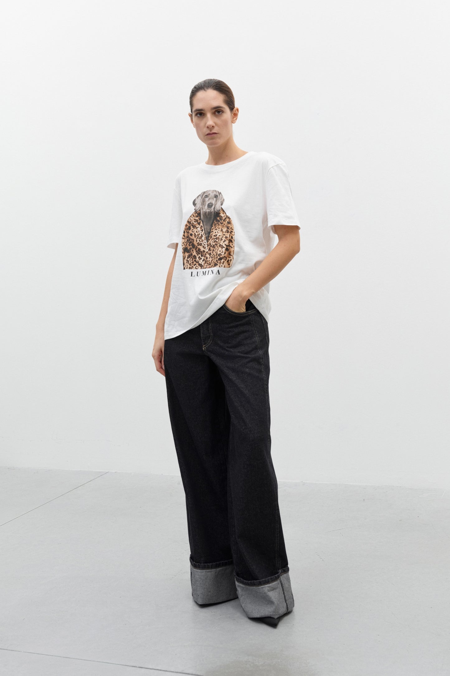 Lumina t-shirt met print - Wit