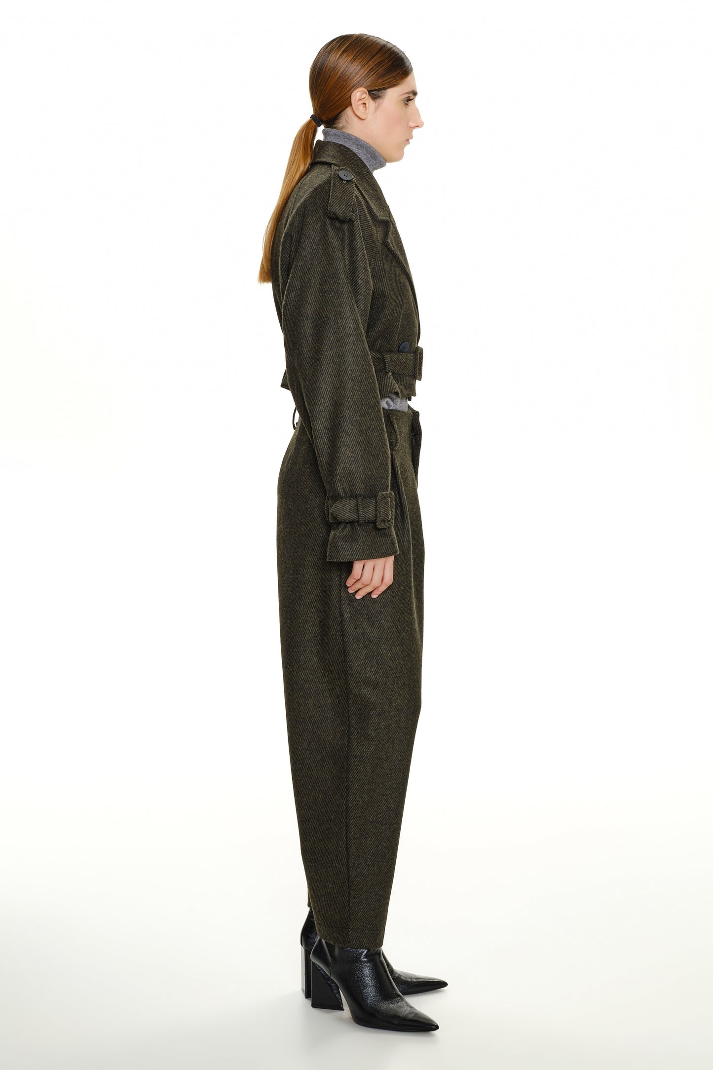 Lumina cropped trenchcoat Debby
