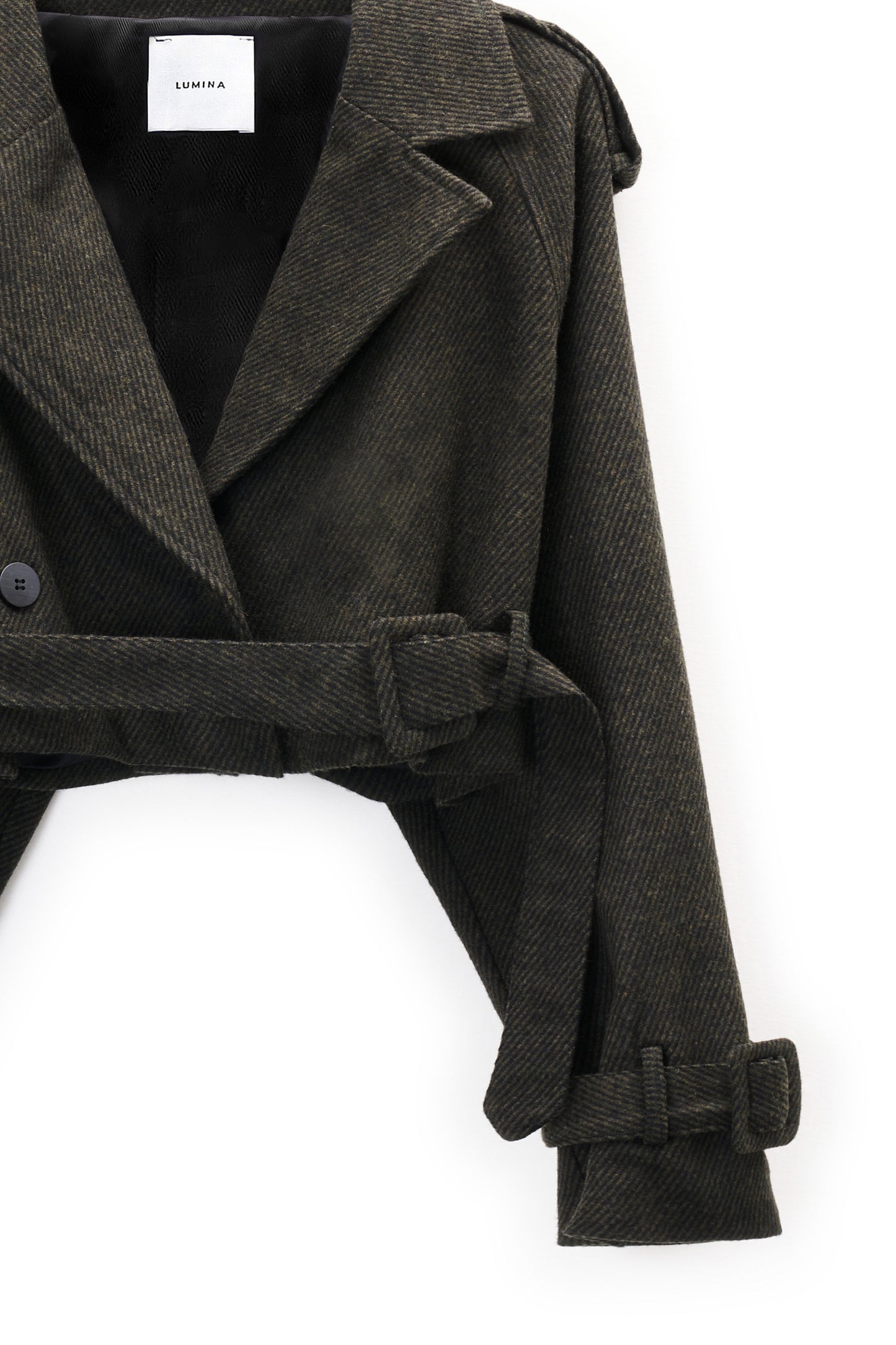 Lumina cropped trenchcoat Debby