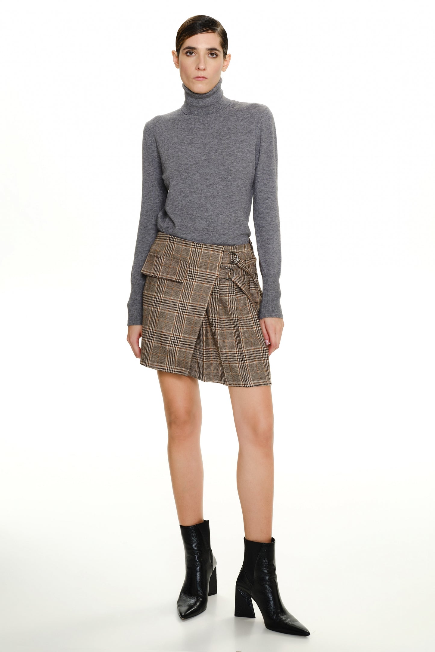 Lumina tartan stof mini rok Lizzy