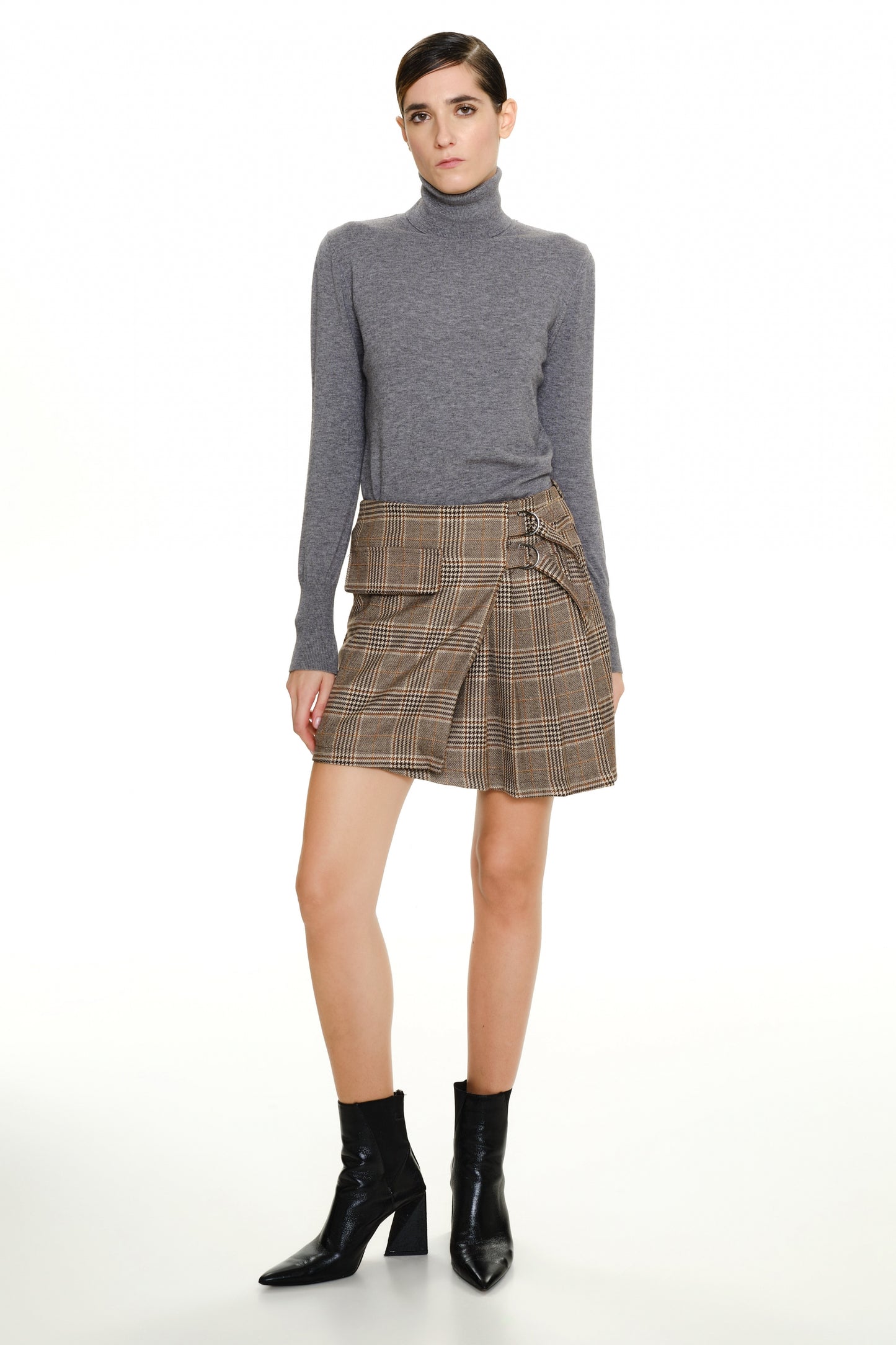 Lumina tartan stof mini rok Lizzy