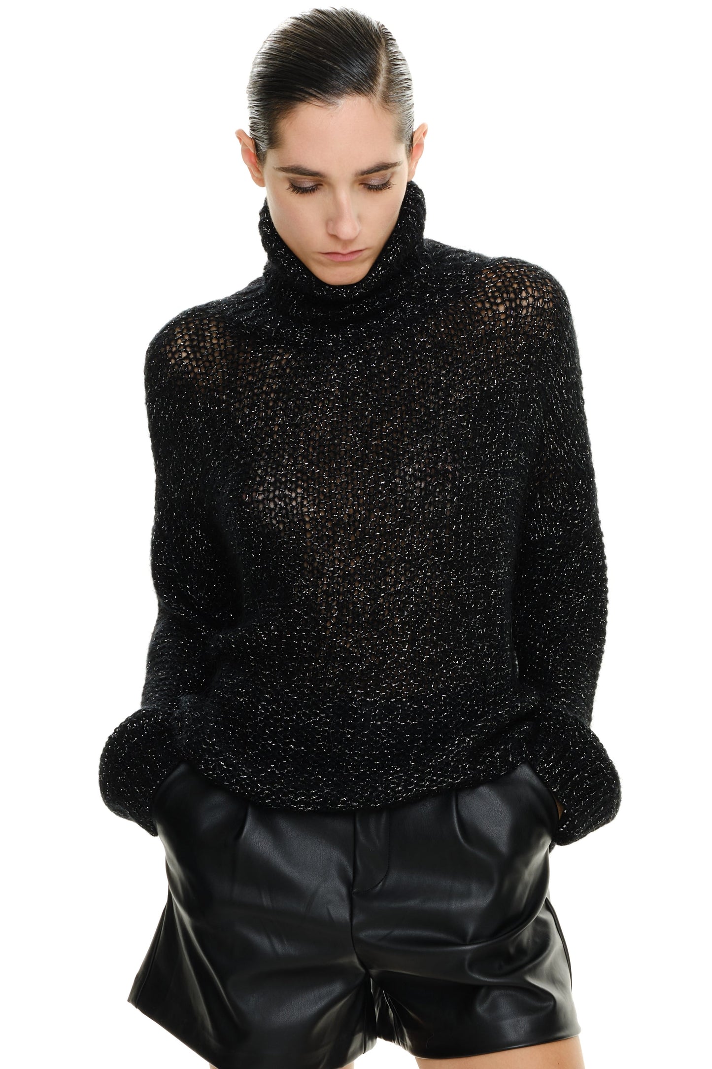Lumina trui met lurex draad Lori