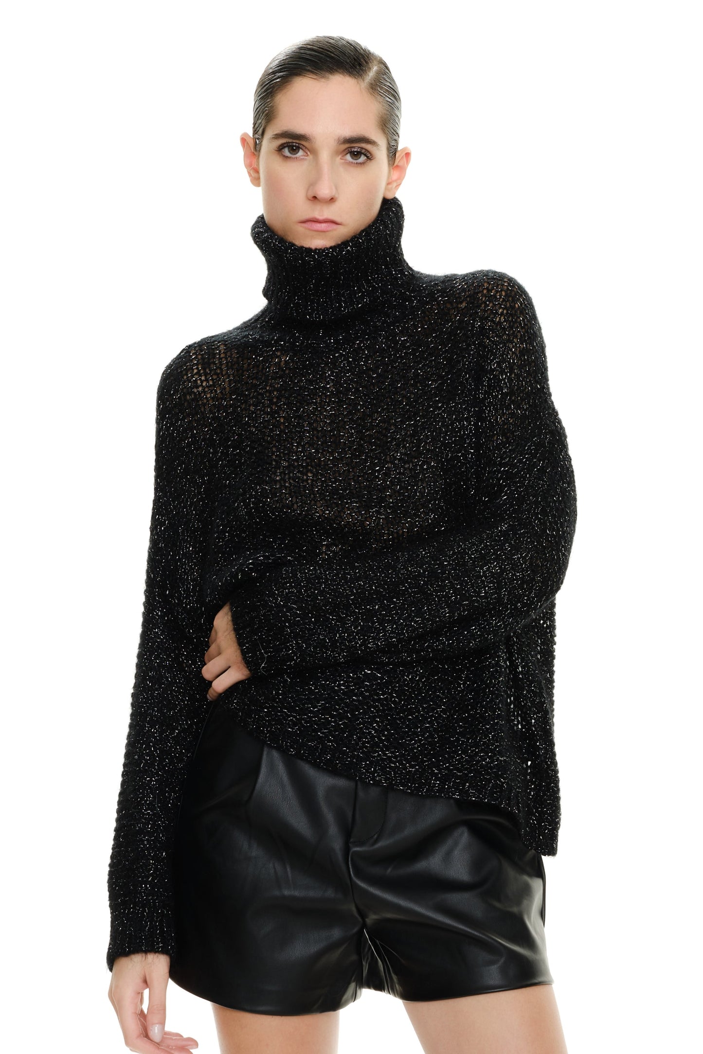 Lumina trui met lurex draad Lori
