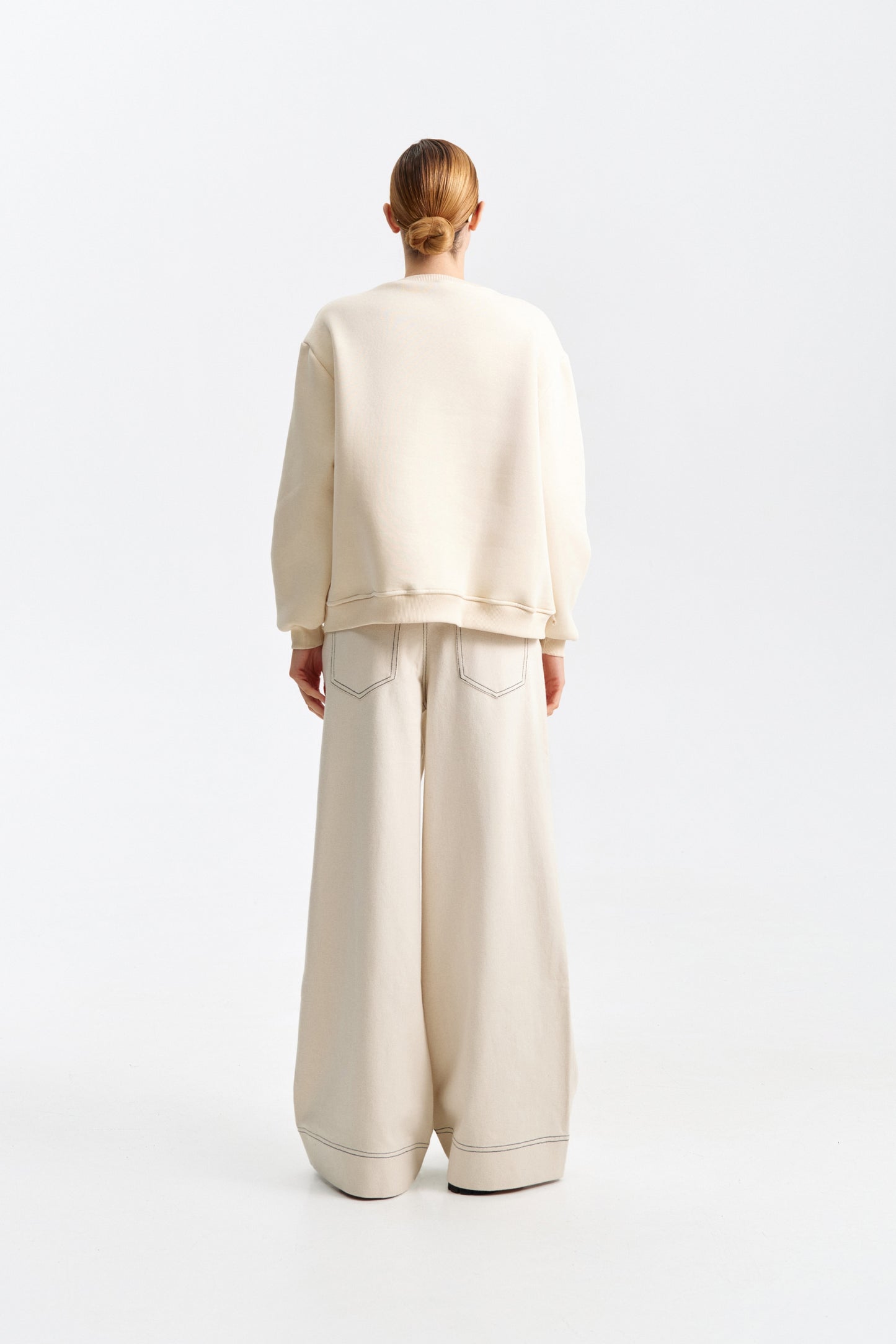 Lumina sweater met print - Zwart