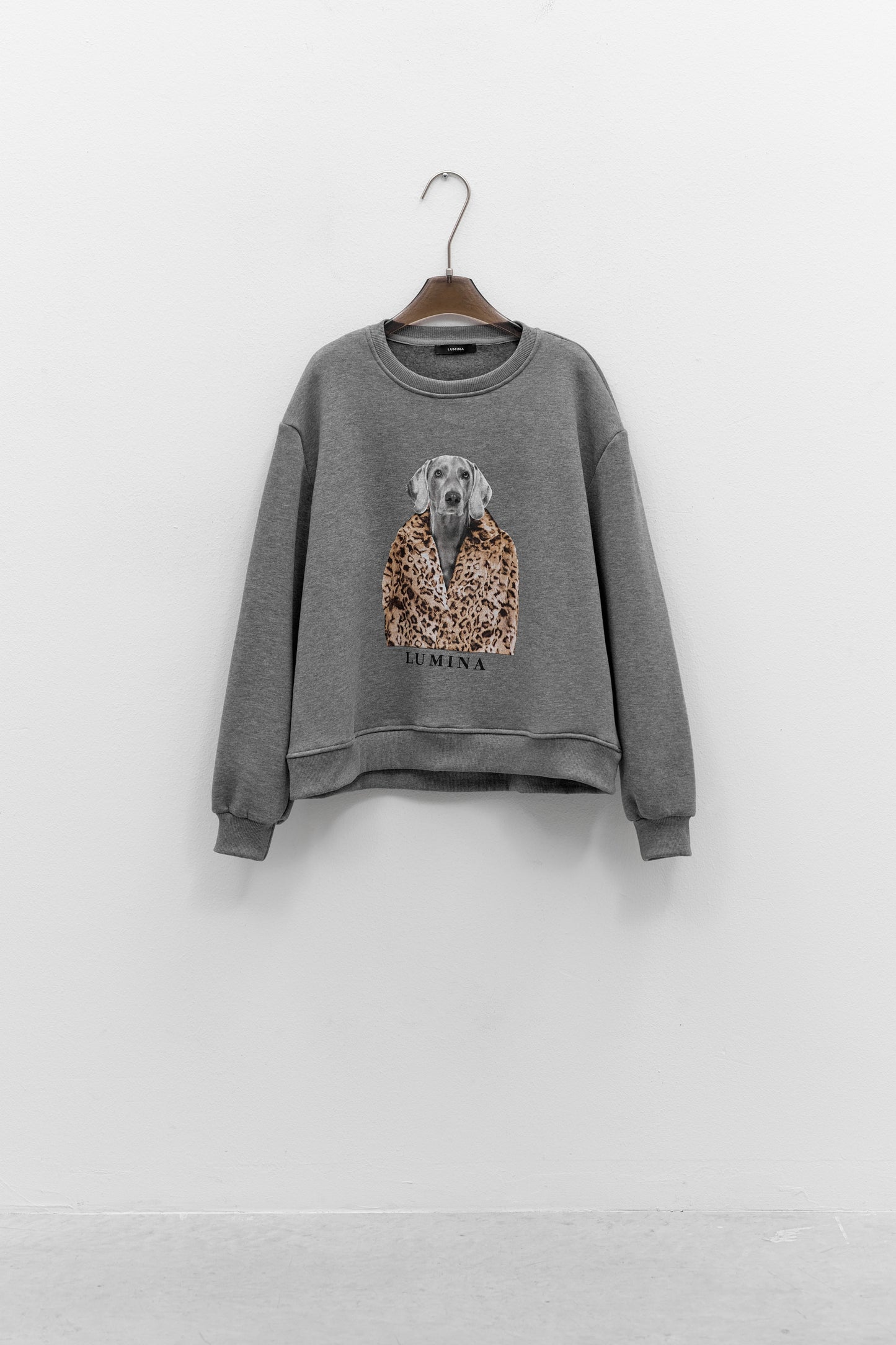 Lumina sweater met print - Zwart