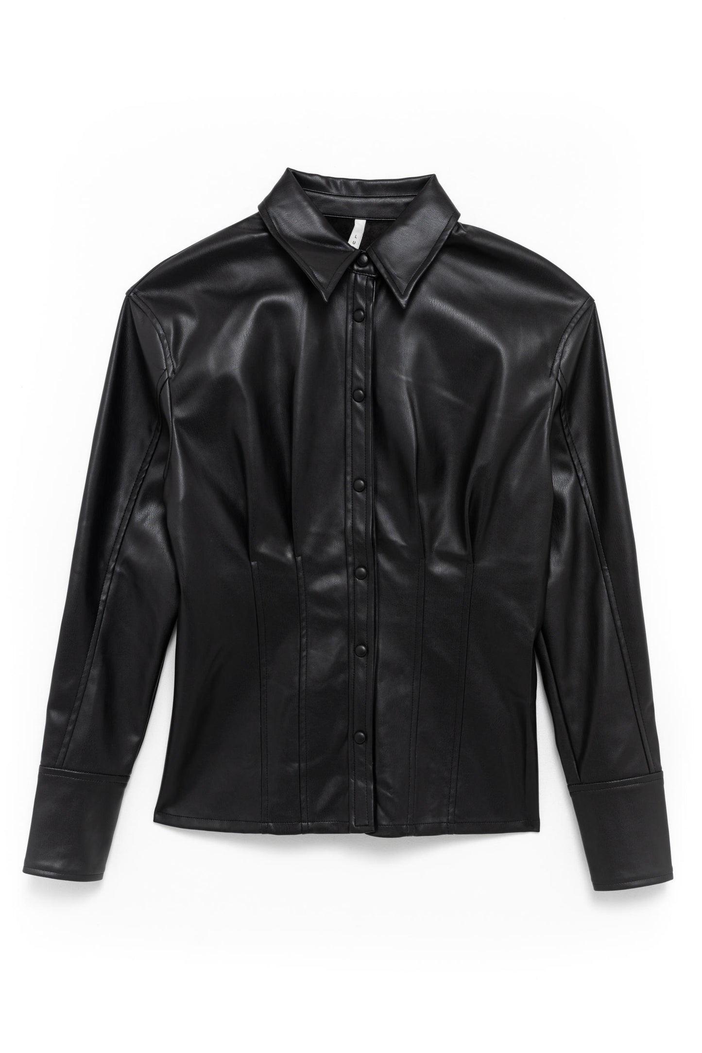 Lumina vegan leather blouse Hayley