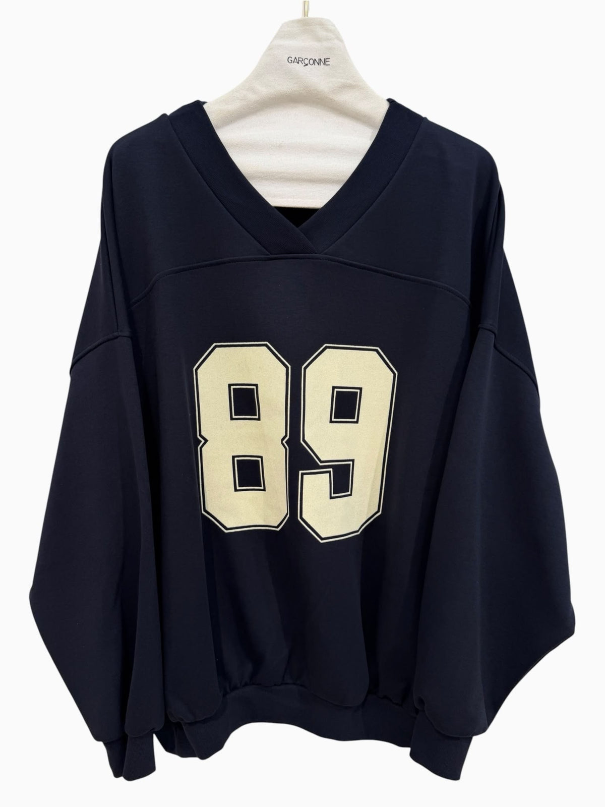 Ruimvallende sweater 89 blauw