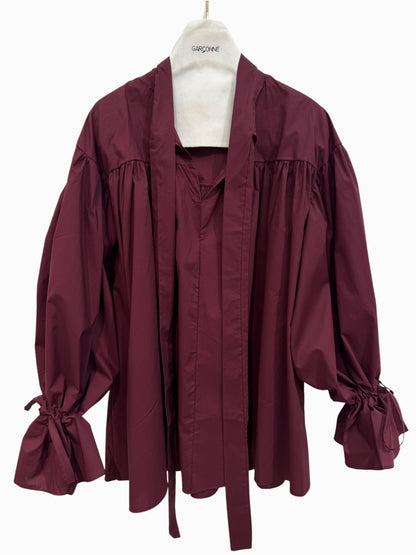 Flowy oversized blouse bordeaux