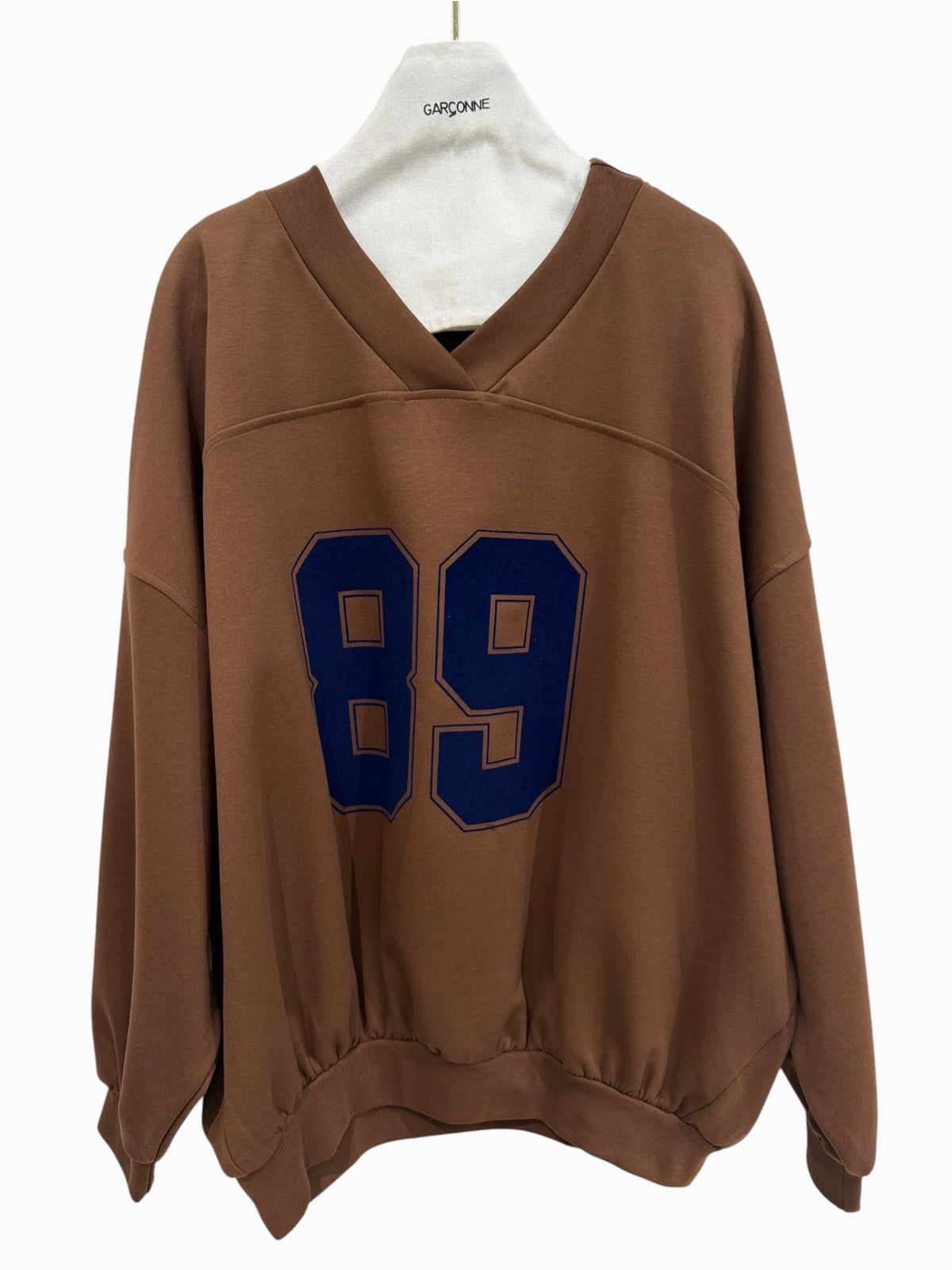 Ruimvallende sweater 89 bruin