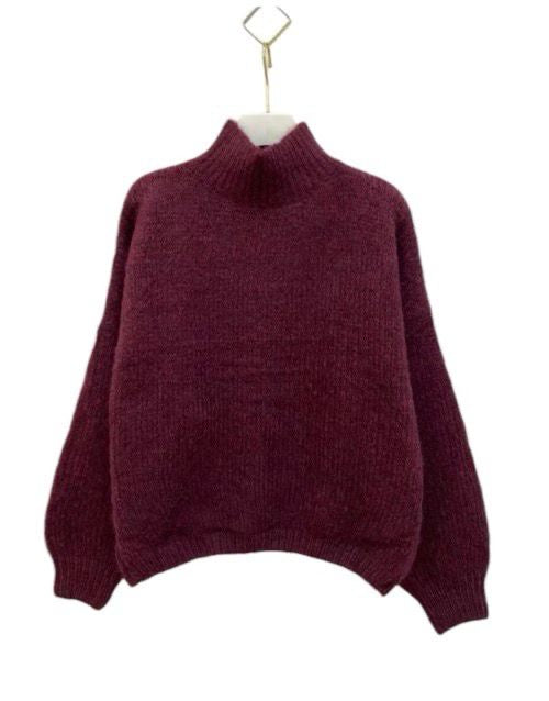 Trui met turtleneck - Bordeaux