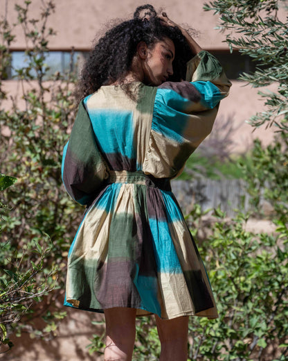 Gold & Silver jurk Kanita groen