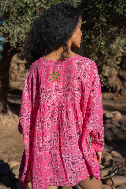 Gold & Silver blouse Bruce roze