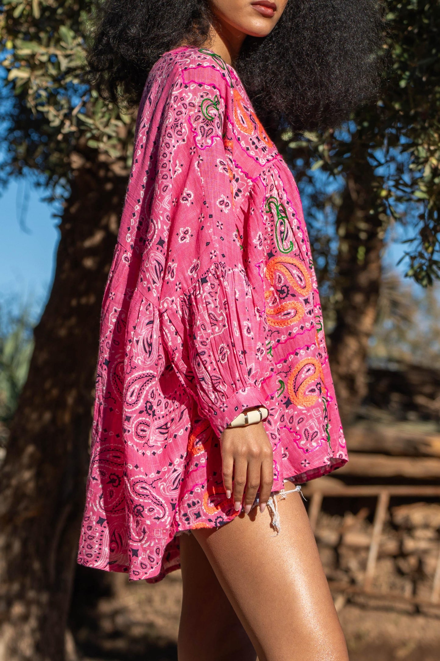 Gold & Silver blouse Bruce roze