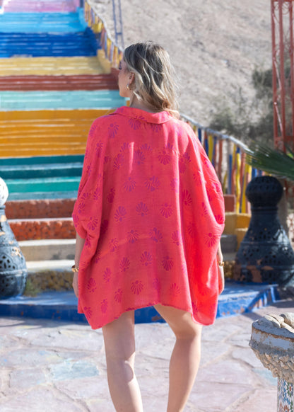 Bianca blouse Nila roze