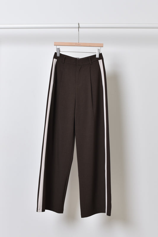 Wide leg pantalon - Bruin