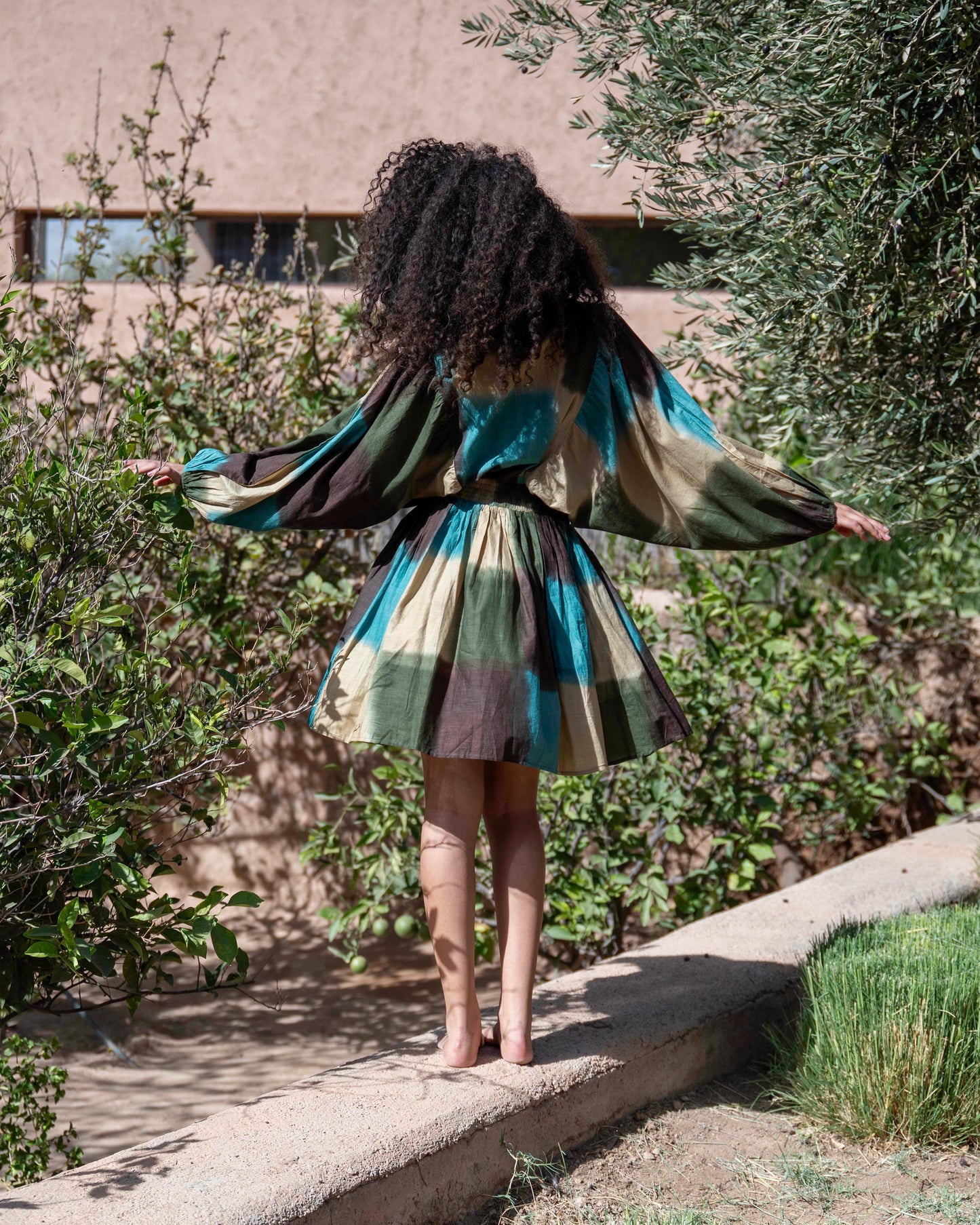 Gold & Silver jurk Kanita groen