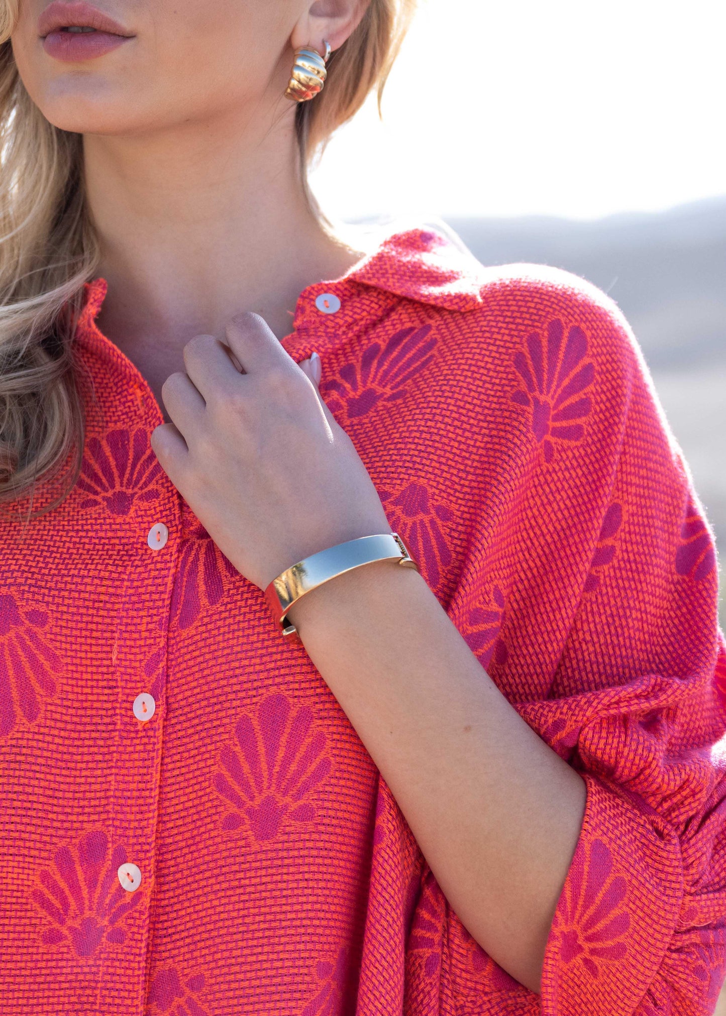 Bianca blouse Nila roze