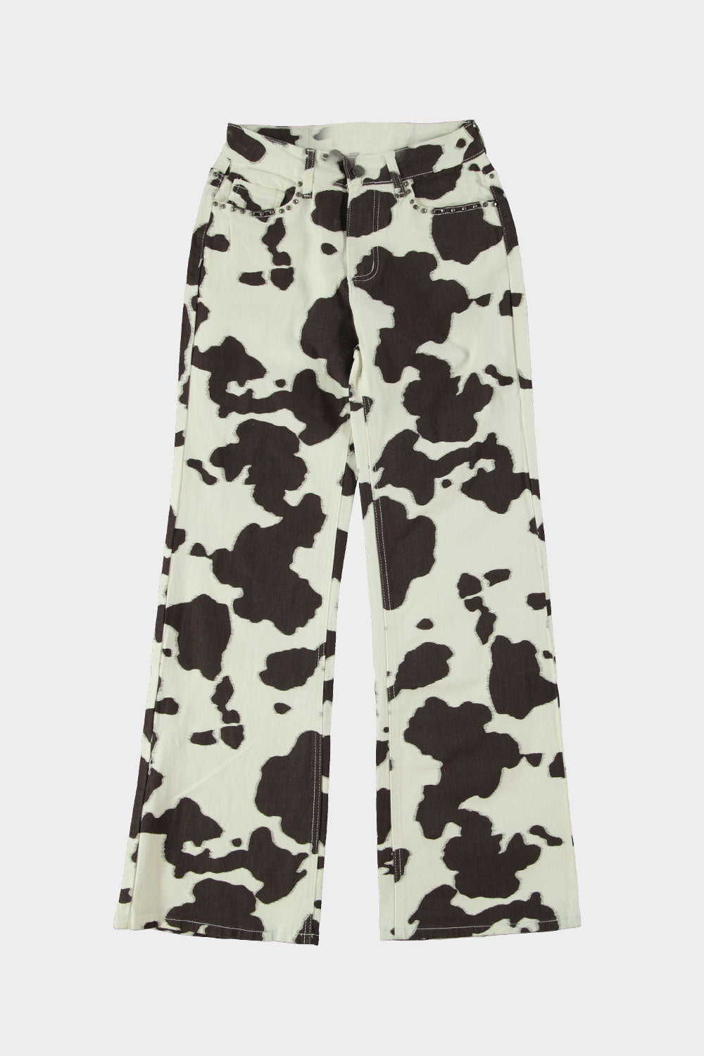 Straight leg jeans cow bruin
