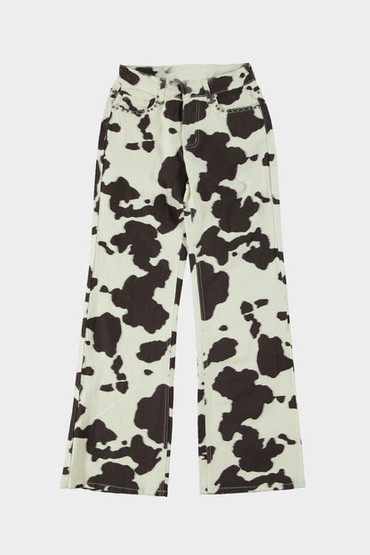 Straight leg jeans cow bruin