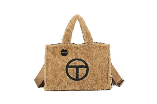 Giuliano teddy handtas panter - Camel