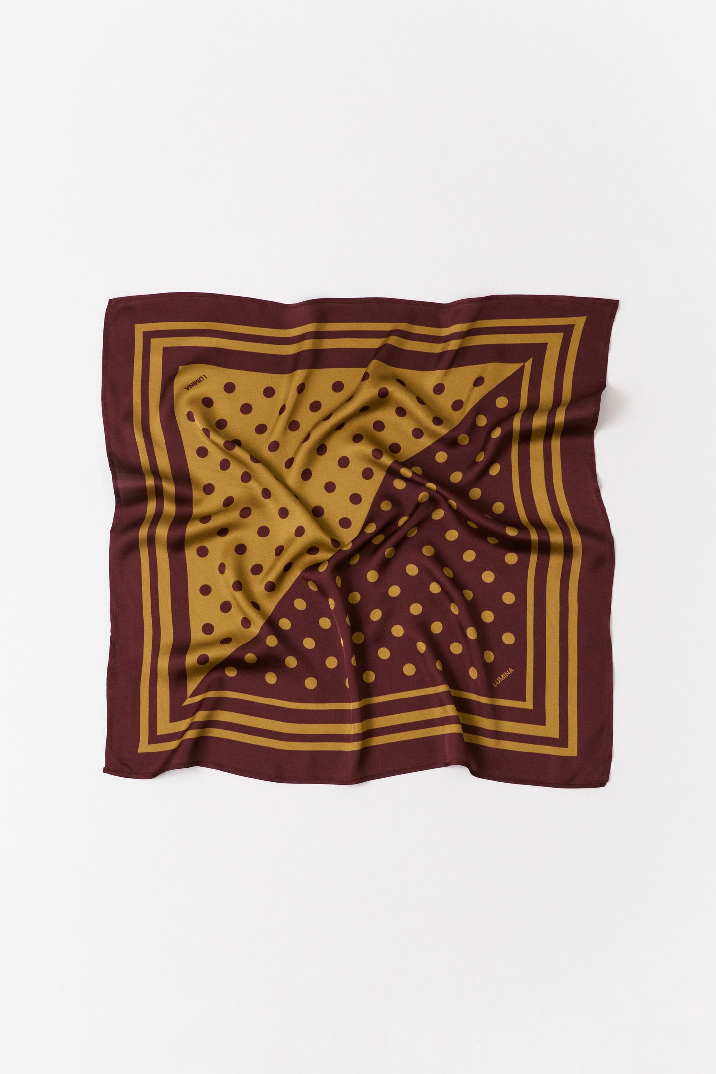 Lumina polkadot sjaal bordeaux