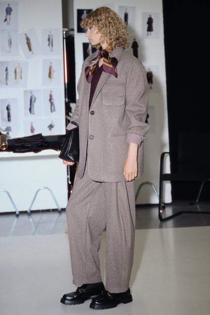 Lumina polkadot sjaal bordeaux