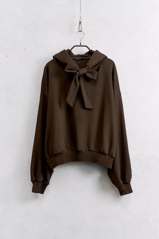 Lumina sweatshirt strik detail bruin